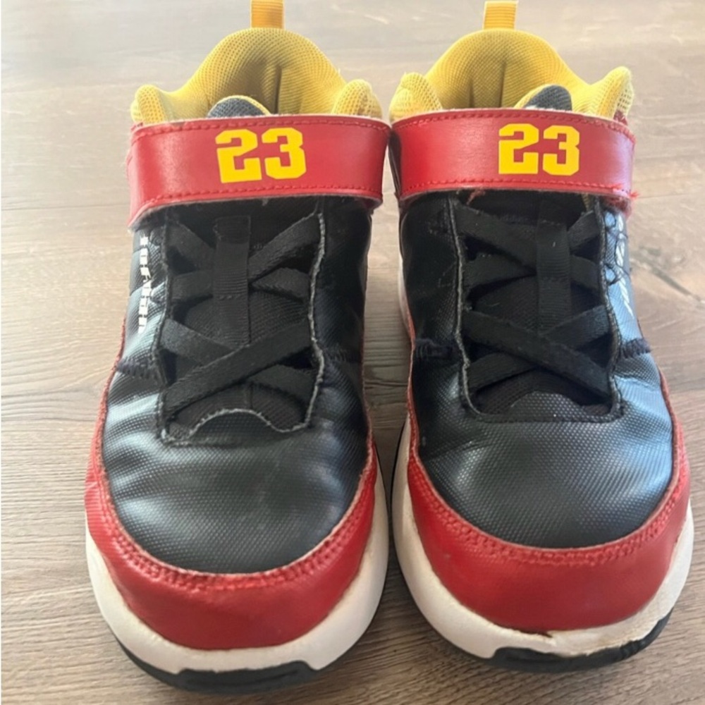 Kids Red and Black Athletic Shoes